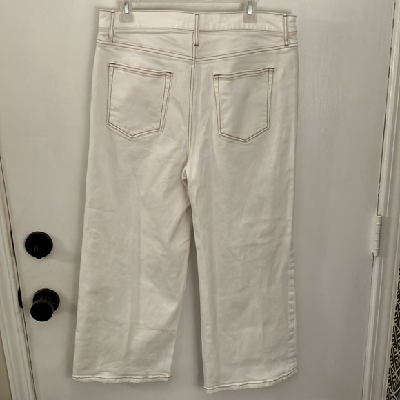 Loft The Wide Leg White Jean - Picture 2 of 7